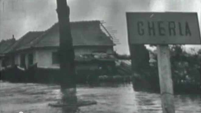 Gherla în timpul inundațiilor din 1970