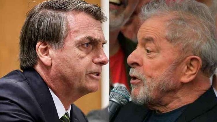 Jair Bolsonaro și Silva da Lula actualul si fostul președinte al Braziliei
