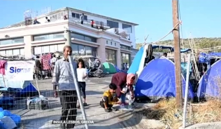 Tabără de migranți Grecia