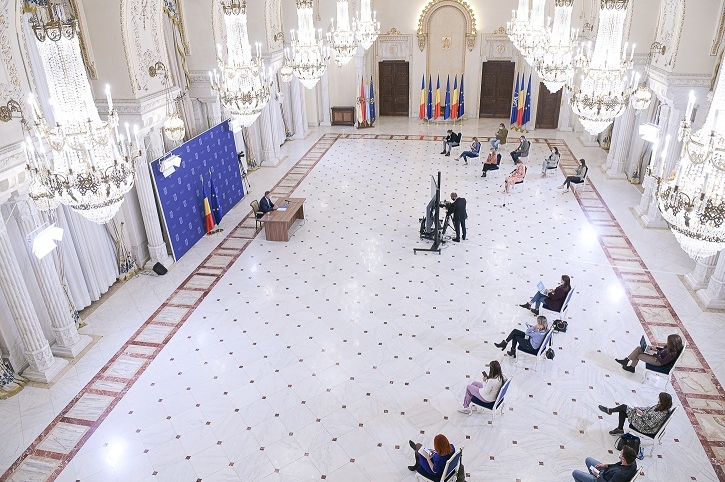 Președintele Klaus Iohannis - conferință de presă la Palatul Cotroceni