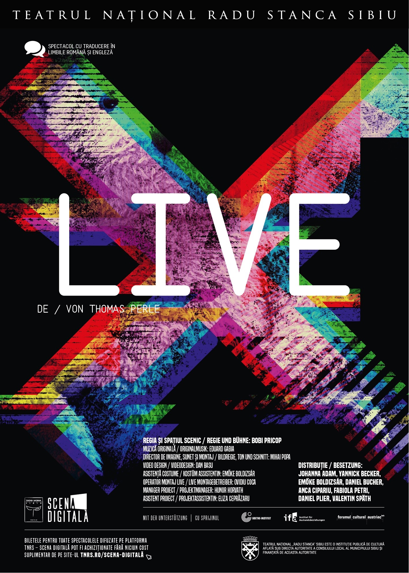 „LIVE” este o demonstrație a modului în care Teatrul se poate acomoda acestei perioade
