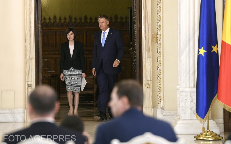 Președintele României Klaus Iohannis și președintele R. Moldova Maia Sandu