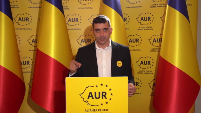 Fondatorul partidului Alianţa pentru Unirea Românilor (AUR) George Simion