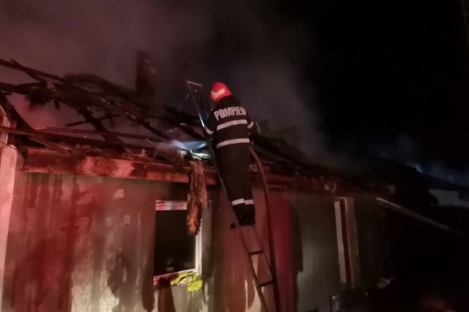 Intervenție la incendiu ISU Botoșani