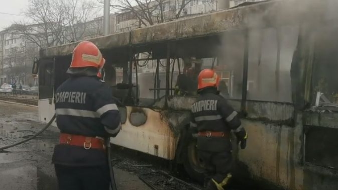 Autobuz ars în Galați