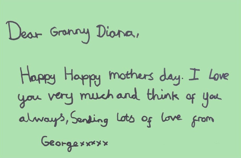 Mesajul prințului George pentru bunica lui Diana
