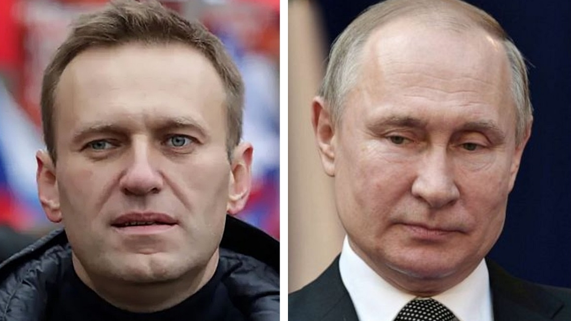 Alexei Navalnîi și Vladimir Putin