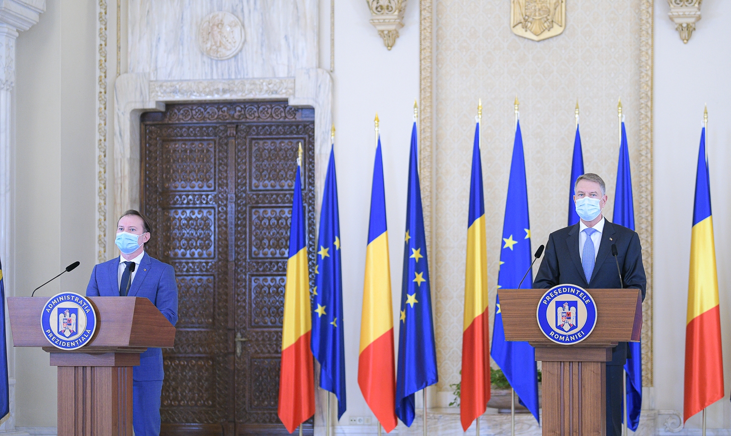 Premierul Florin Cîțu și președintele Klaus Iohannis