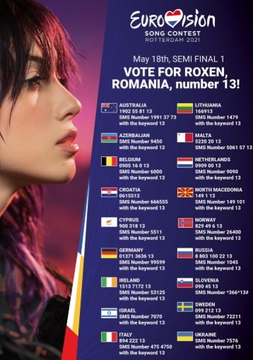 Roxen reprezentanta României la Eurovision 2021