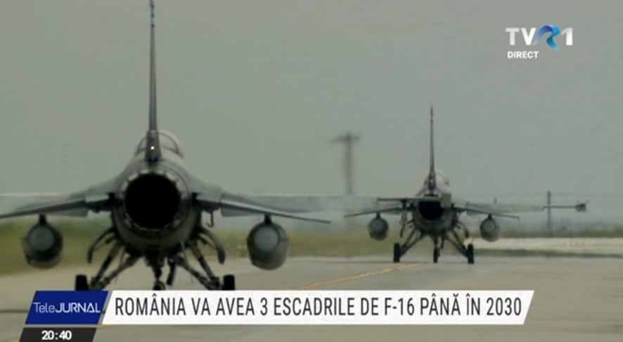 România va avea trei escadrile de F-16 până în 2030