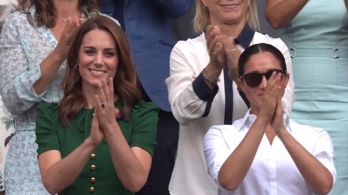 Ducesa de Cambridge și ducesa de Sussex la finala de la Wimbledon 2019