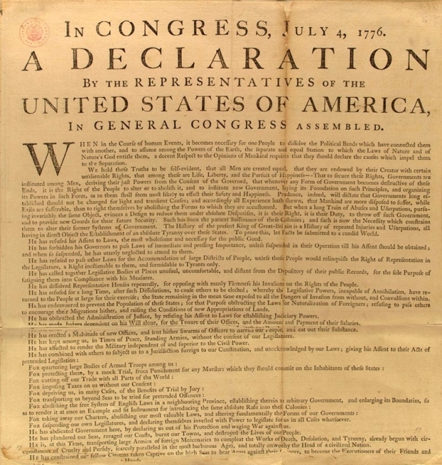 Declarația de Independență a SUA