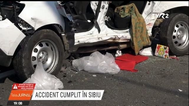 Accident cumplit în Sibiu