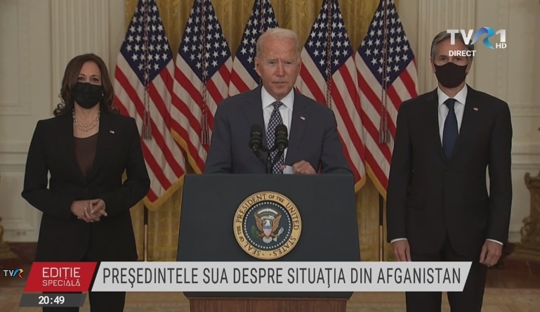 Președintele american Joe Biden face declarații despre situația din Afganistan
