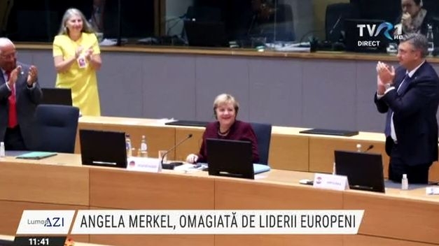 Angela Merkel ovaționată la Bruxelles