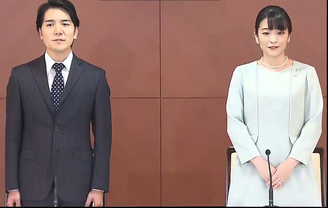 Prințesa Mako a Japoniei și soțul său Kei Komuro