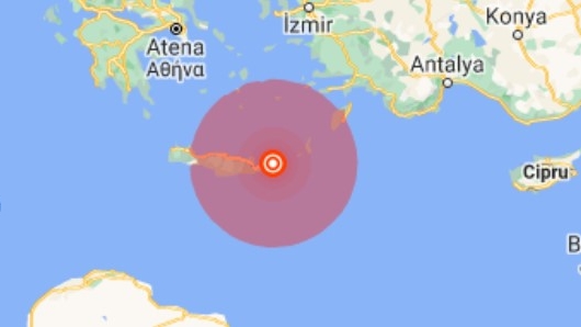 Seism în zona Creta