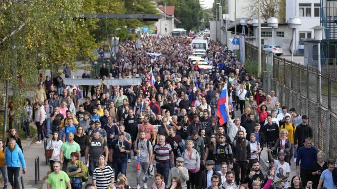 Protest in Slovenia