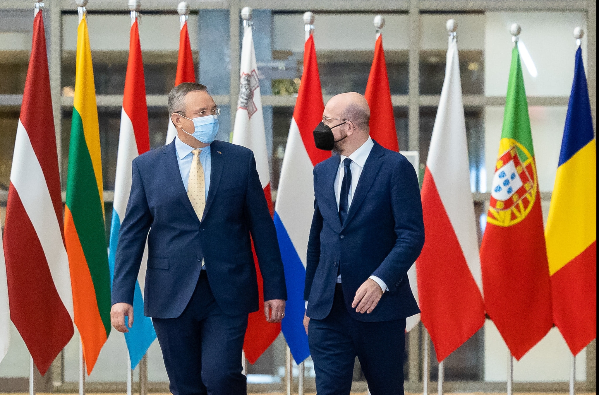 Premierul Nicolae Ciucă întrevedere cu președintele Consiliului European Charles Michel