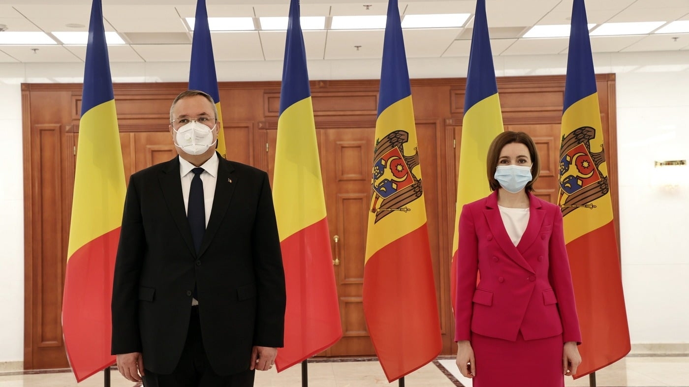 Premierul Nicolae Ciucă și președintele R. Moldova Maia Sandu