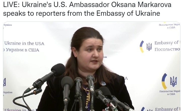 Ambasadoarea ucraineană în SUA