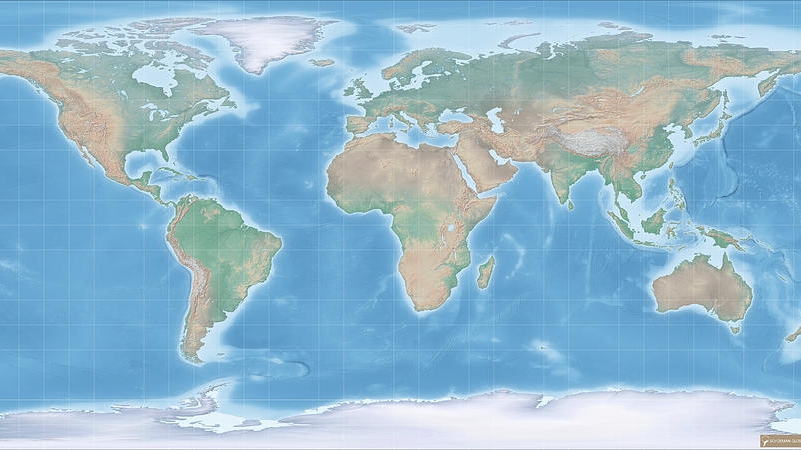 Pamântul terra harta pământului