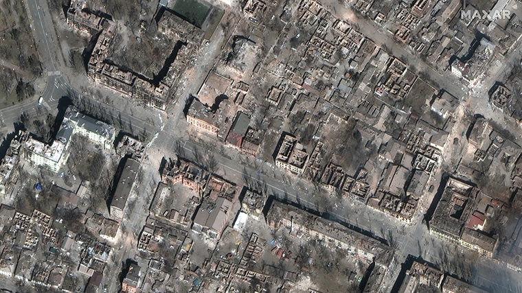 Imagini din satelit din Mariupol