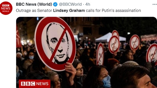 Lindsey Graham a cerut asasinarea lui Vladimir Putin