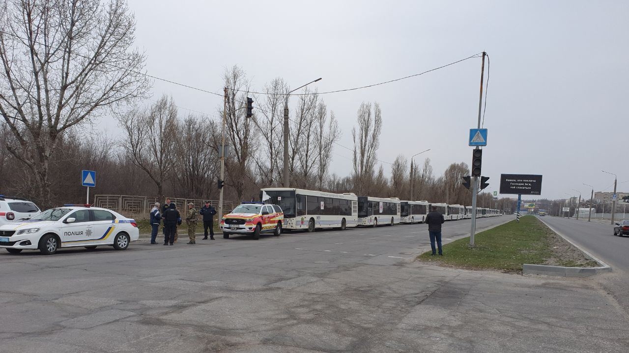 Autobuzele plecate spre Mariupol