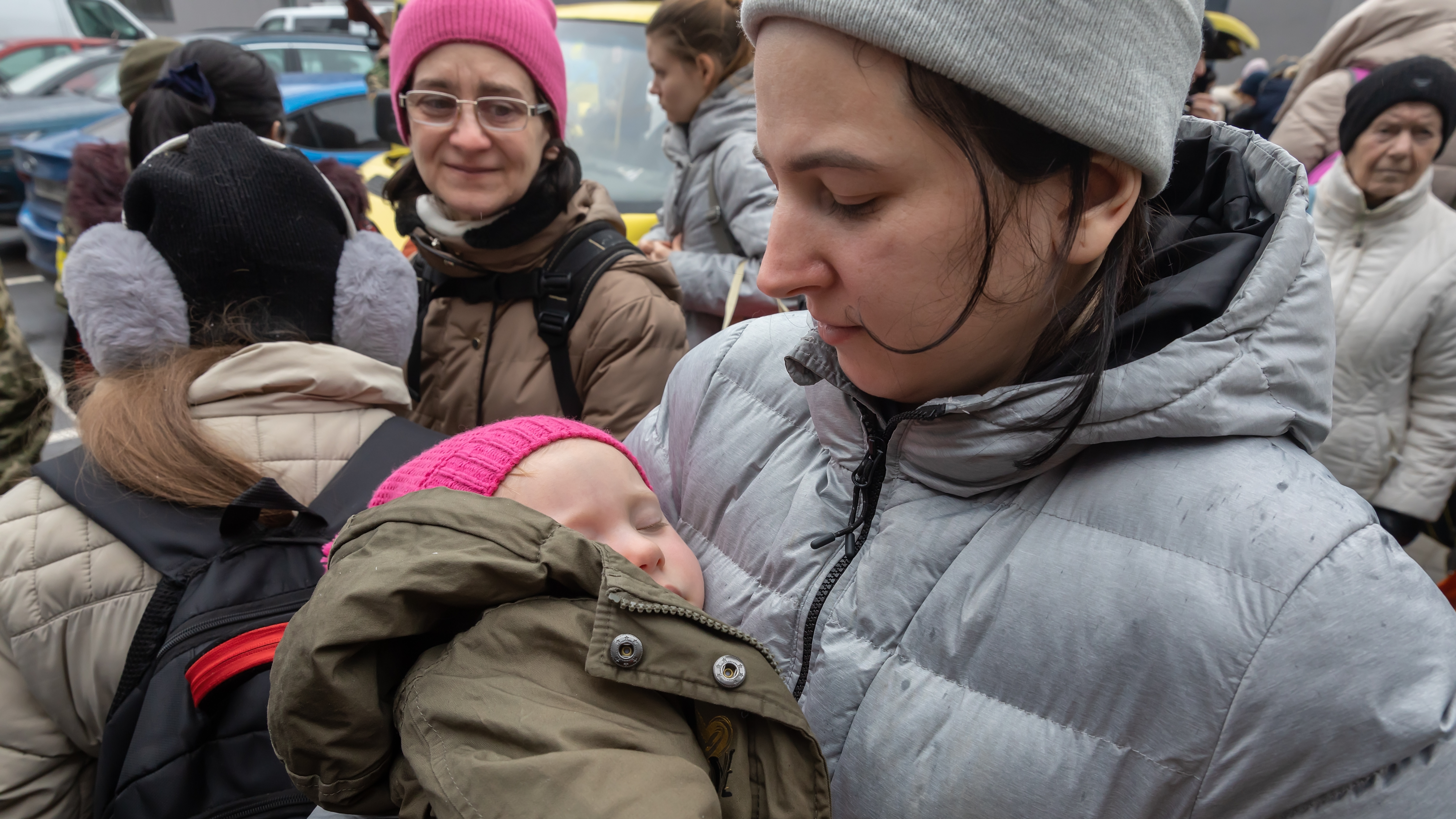 Copii refugiați din Irpen Ucraina