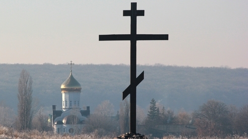 Biserică ortodoxă lângă Harkov Ucraina