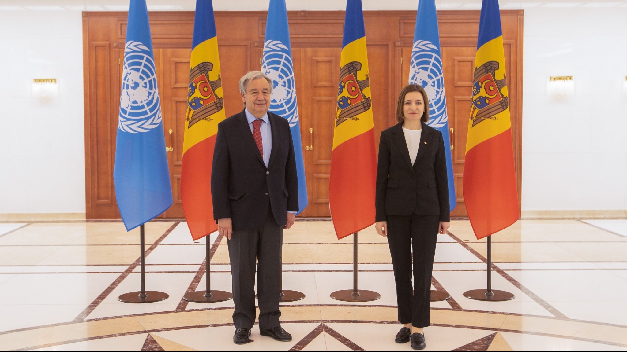 Antonio Guterres și Maia Sandu