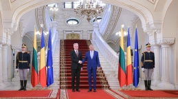 Președintele Lituaniei Gitanas Nauseda în vizită la București
