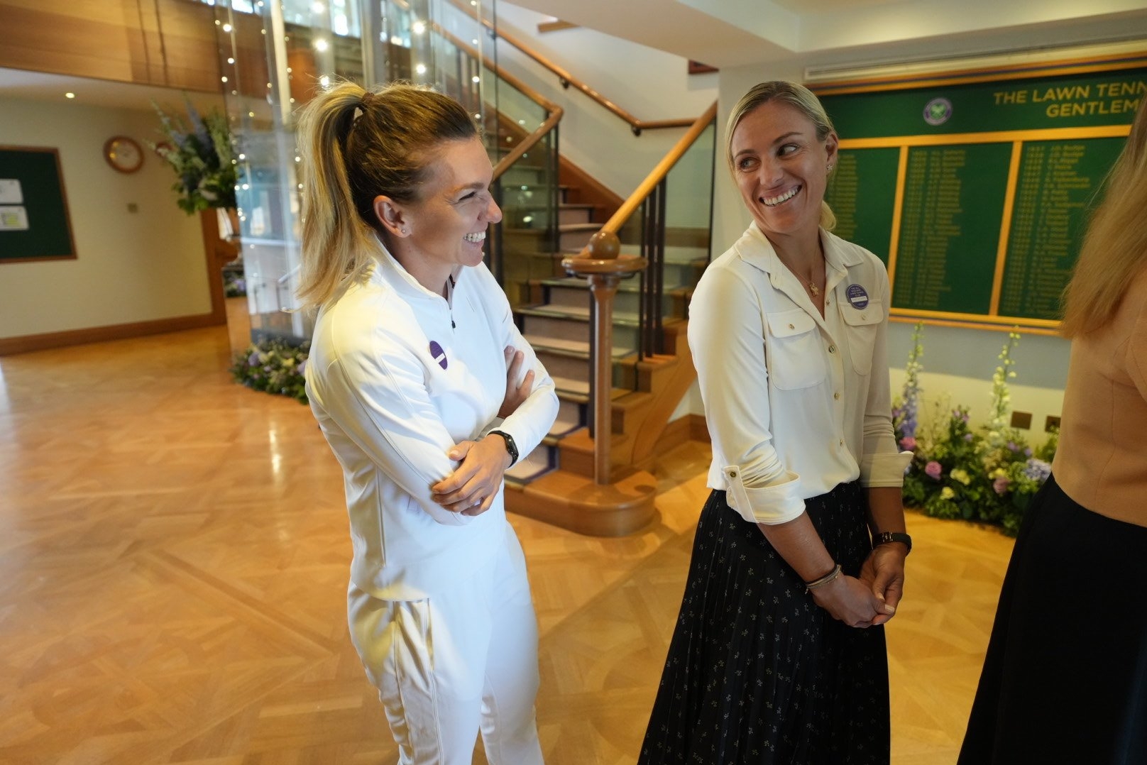 Simona Halep și Angelique Kerber la 100 de ani de tenis pe terenul Central de la Wimbledon