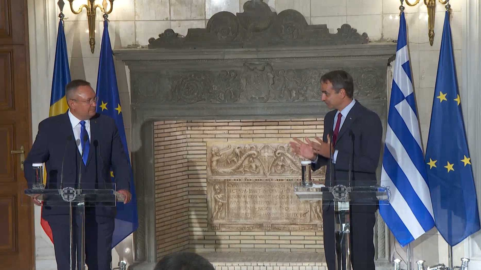 Nicolae Ciucă prezent joi în Grecia a făcut apel la premierul Kyriakos Mitsotakis