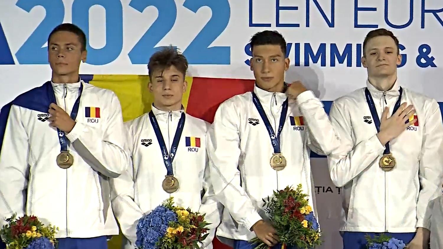 România a cucerit medaliile de aur la ştafetă masculin 4x100 m liber