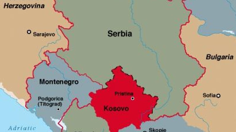 Kosovo hartă