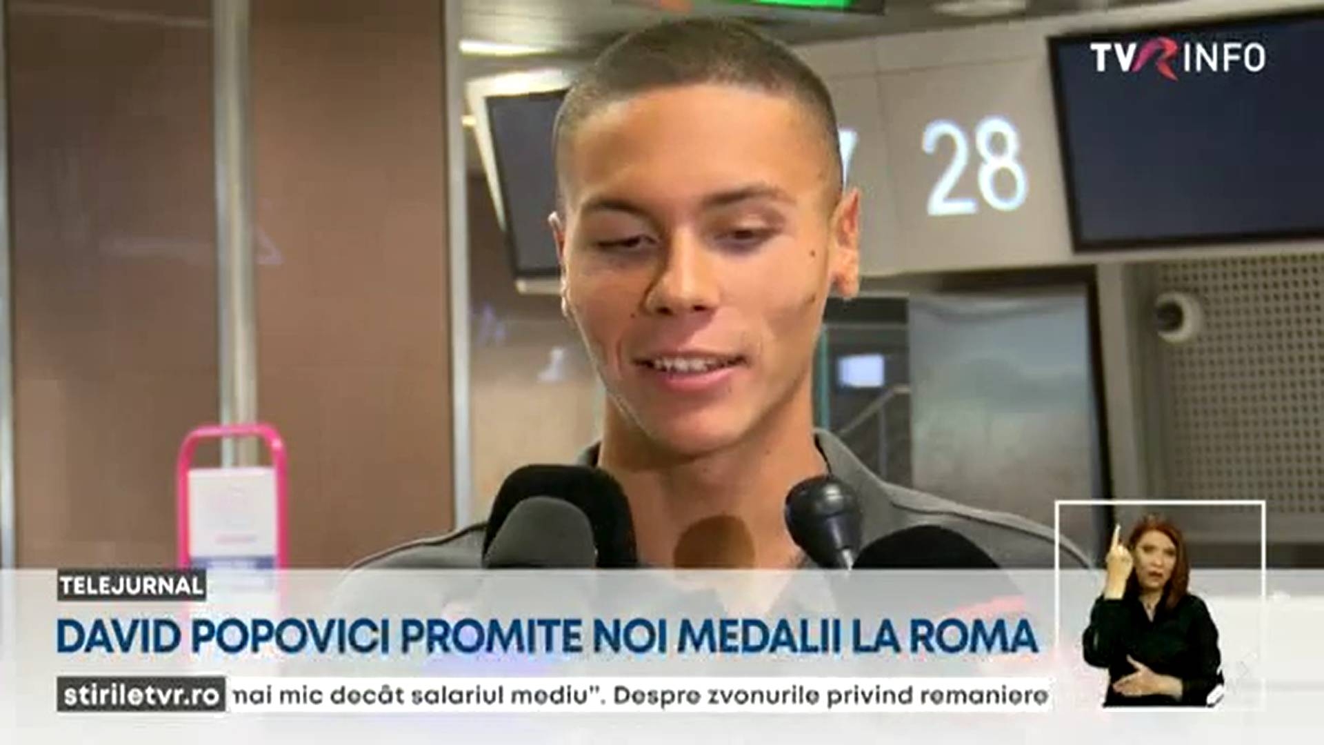 David Popovici a plecat spre Roma la Campionatele Europene