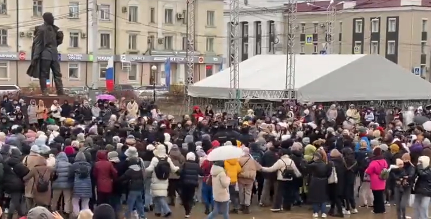 Protest în Iacutia regiunea din nordul Siberiei
