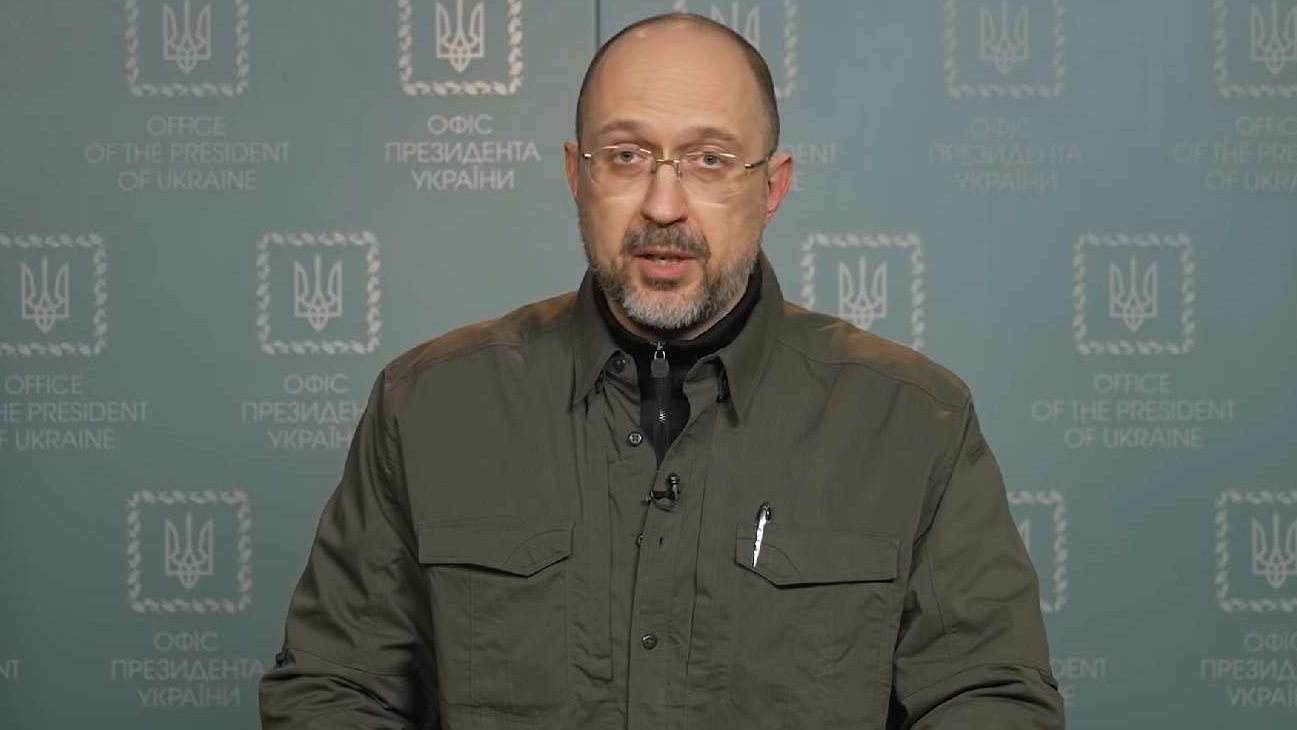 Prim-ministrul ucrainean Denis Şmîgal / captură Youtube