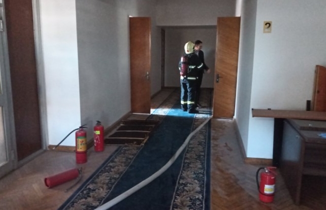 Incendiu în clădirea guvernului de la Chișinău