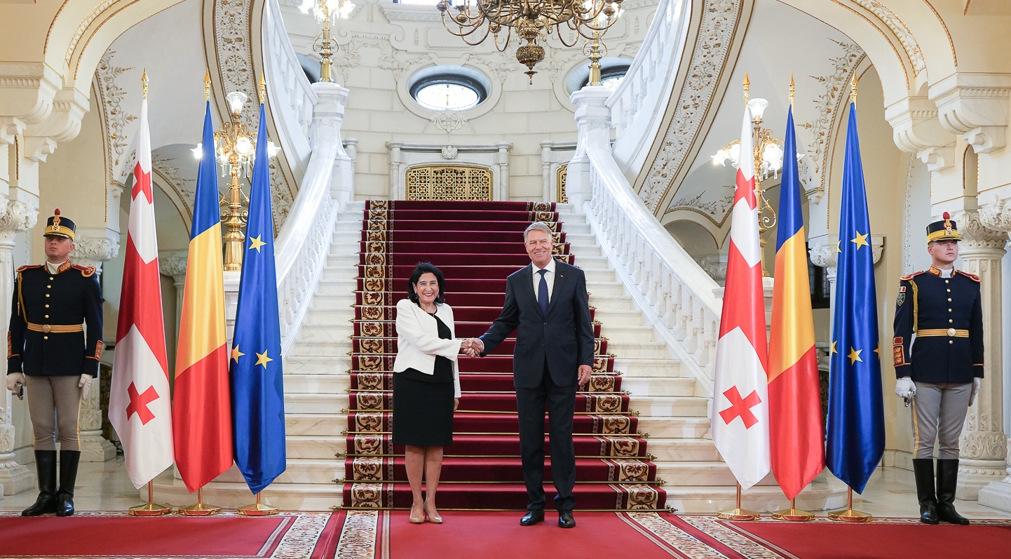 Salome Zourabichvili preşedintele Georgiei a fost primită marţi la Palatul Cotroceni de preşedintele Klaus Iohannis