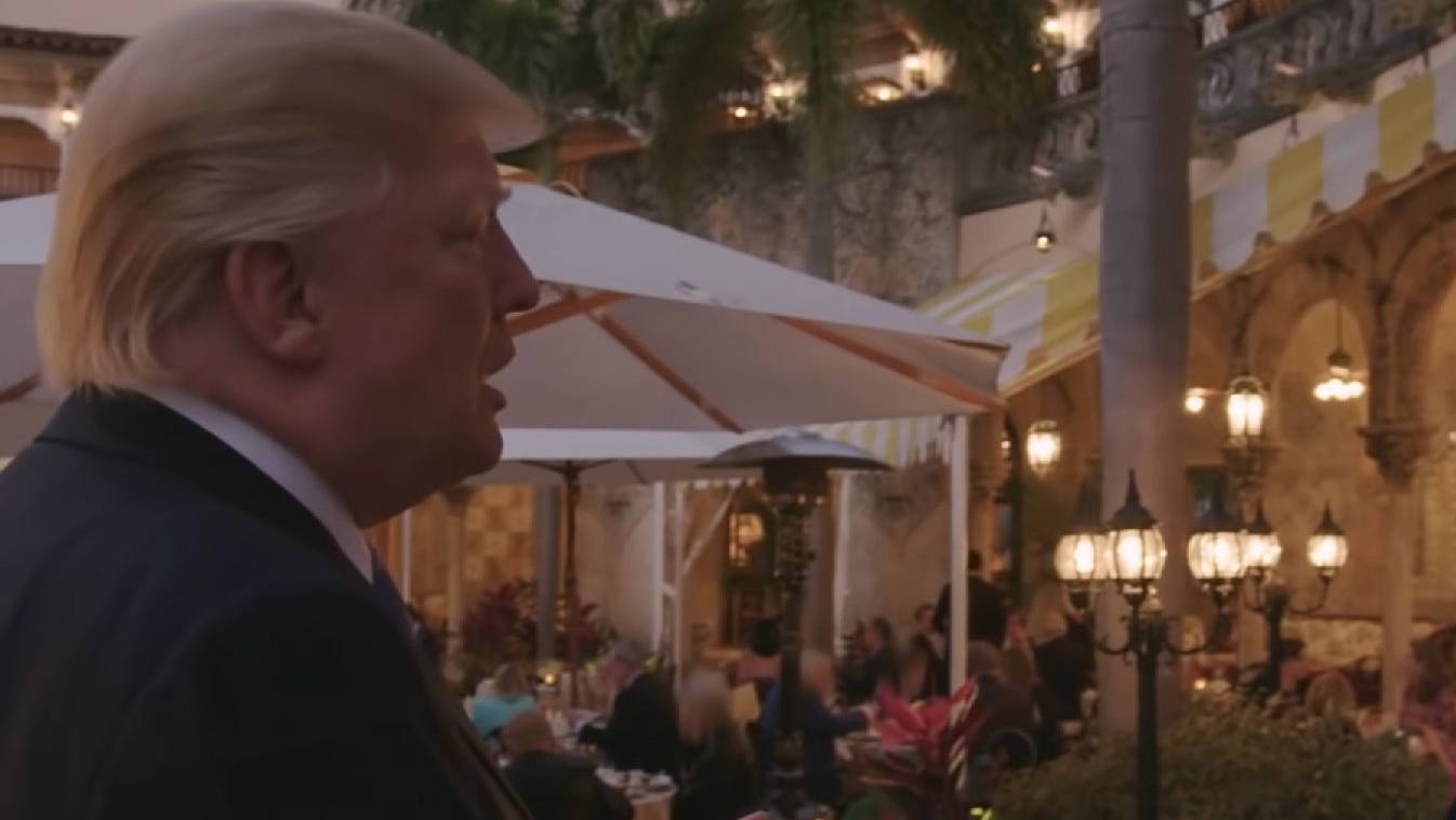 Donald Trump la Mar-A-Lago/ captura Youtube