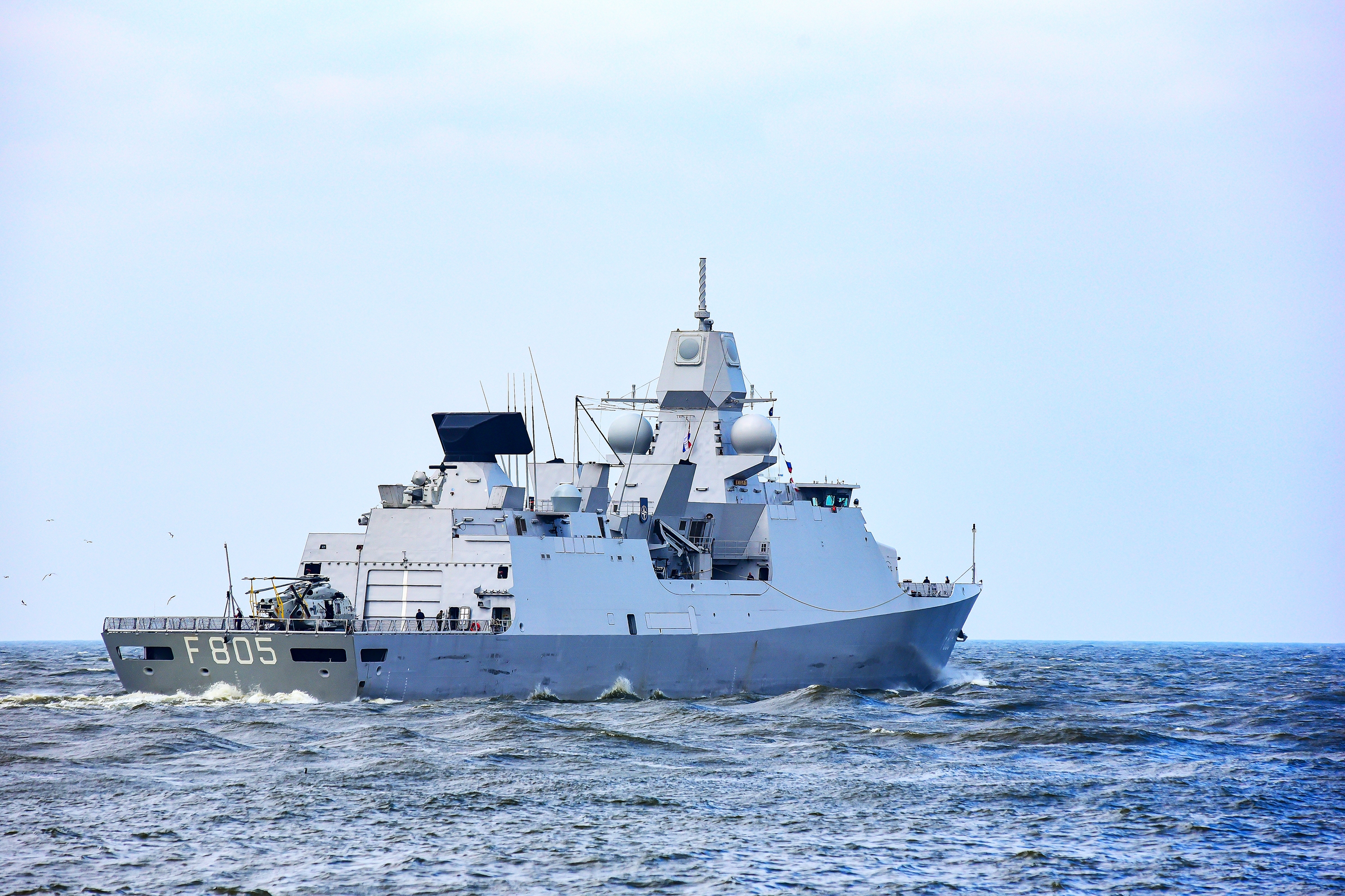 Nava NATO HNLMS Evertsen F805 în Marea Baltică