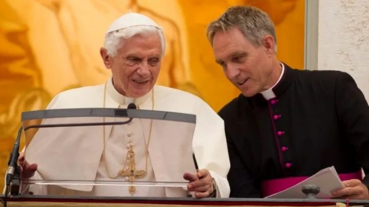 Papa Benedict și Georg Ganswein