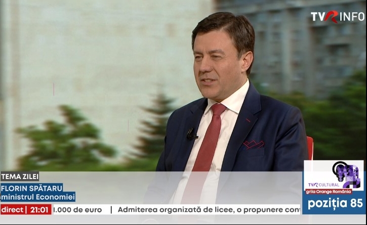 Ministrul Economiei Florin Spătaru la TVR Info