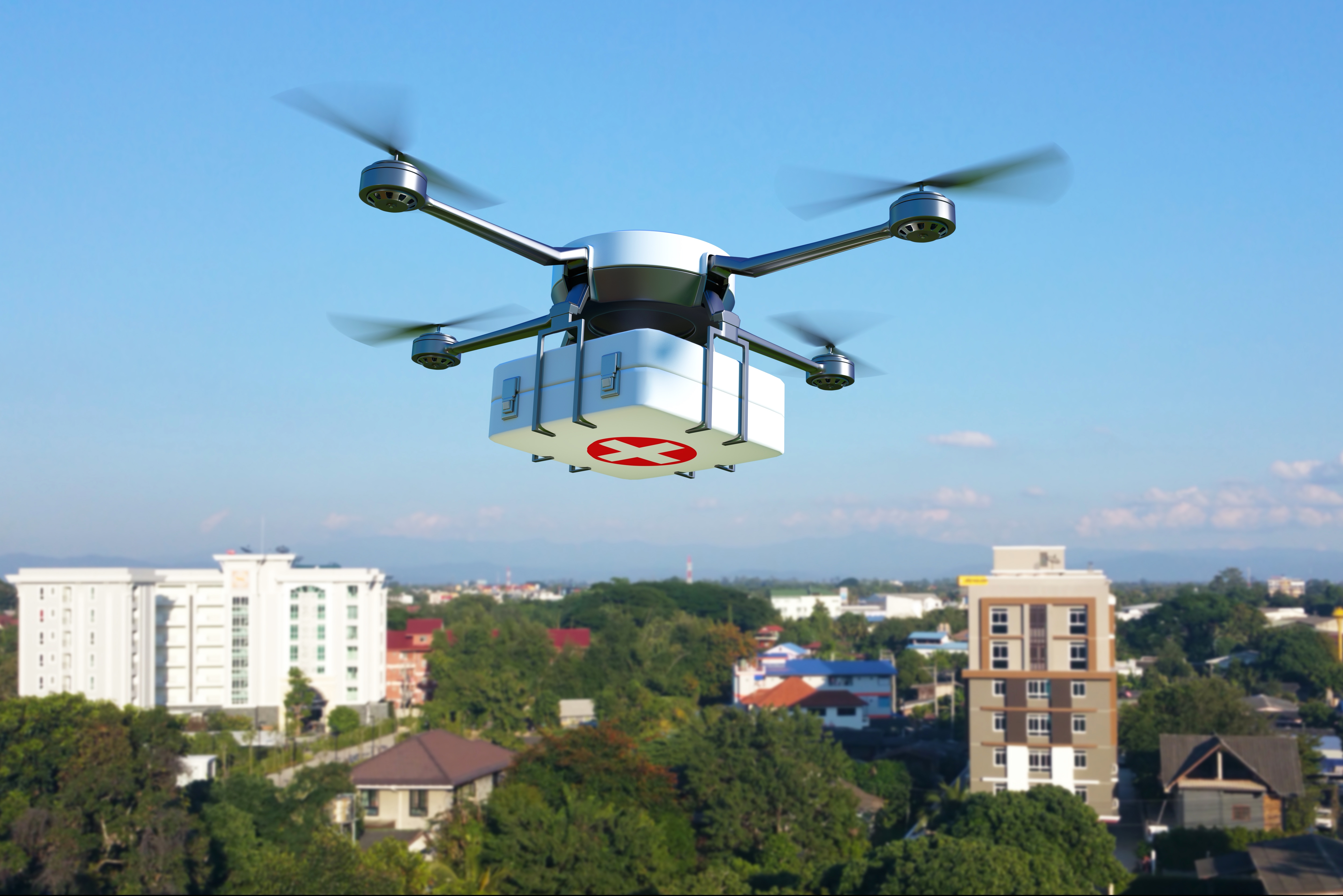 Proiect pilot unic în ţară - drone pentru transportul probelor biologice între unităţile medicale