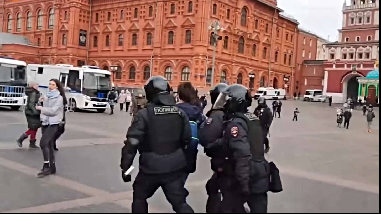 Arestări la Moscova / captura video