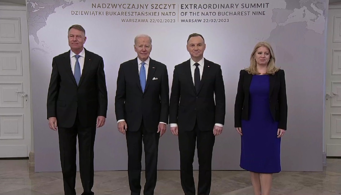 Klaus Iohannis Joe Biden și Andrzej Duda