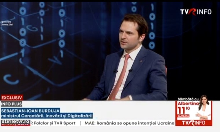Ministrul Sebastian Burduja la TVR Info